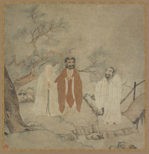 Śākyamuni, Laozi, and Confucius